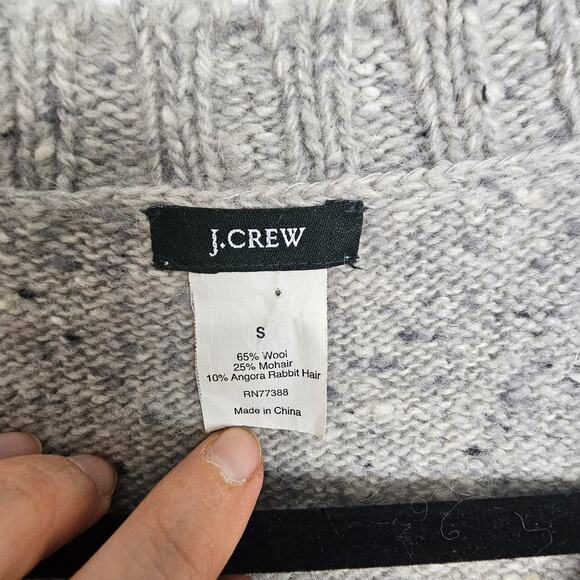 J. Crew Womens Wool Sweater Preppy Dark Academia Classic Old Money S Mohair - Picture 6 of 7